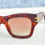 LV Z1615W Blade Square Sunglasses Acetate Frame Gold Hardware #RROR-1 - Image 4