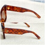 LV Z1615W Blade Square Sunglasses Acetate Frame Gold Hardware #RROR-1 - Image 10