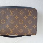 LV Zippy XL Wallet Brown Monogram Macassar Coated Canvas with Leather and Silver Hardware #RCRE-2 - Image 6