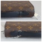 LV Zippy XL Wallet Brown Monogram Macassar Coated Canvas with Leather and Silver Hardware #RCRE-2 - Image 9