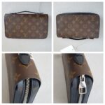 LV Zippy XL Wallet Brown Monogram Macassar Coated Canvas with Leather and Silver Hardware #RCRE-2 - Image 2