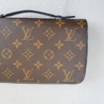 LV Zippy XL Wallet Brown Monogram Macassar Coated Canvas with Leather and Silver Hardware #RCRE-2 - Image 4