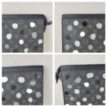 LV x Yayoi Kusama Pochette Voyage Monogram Eclipse Coated Canvas with Leather and Silver Hardware #RCOE-2 - Image 6