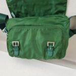 Prada Crossbody Bag Green Nylon with Silver Hardware #ROTO-17 - Image 16