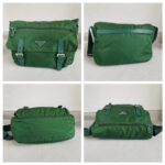 Prada Crossbody Bag Green Nylon with Silver Hardware #ROTO-17 - Image 2