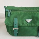 Prada Crossbody Bag Green Nylon with Silver Hardware #ROTO-17 - Image 3