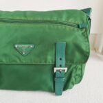 Prada Crossbody Bag Green Nylon with Silver Hardware #ROTO-17 - Image 4