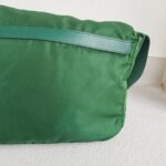 Prada Crossbody Bag Green Nylon with Silver Hardware #ROTO-17 - Image 6