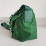 Prada Crossbody Bag Green Nylon with Silver Hardware #ROTO-17 - Image 7