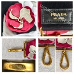 Prada Strap Pink/White Leather with Gold Hardware #RRTR-5 - Image 9
