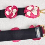 Prada Strap Pink/White Leather with Gold Hardware #RRTR-5 - Image 5