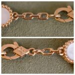 Van Cleef & Arpels Vintage Alhambra 10-motif Necklace 18k Yellow Gold and Mother-Of-Pearl #RRSL-1 - Image 6