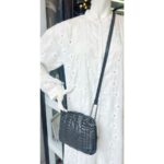 Bottega Veneta Crossbody Bag Black Leather with Brunito finish Hardware #ROYR-10 - Image 31