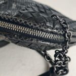 Bottega Veneta Crossbody Bag Black Leather with Brunito finish Hardware #ROYR-10 - Image 8