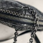 Bottega Veneta Crossbody Bag Black Leather with Brunito finish Hardware #ROYR-10 - Image 9