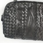 Bottega Veneta Crossbody Bag Black Leather with Brunito finish Hardware #ROYR-10 - Image 5