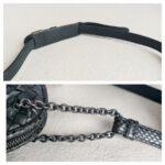 Bottega Veneta Crossbody Bag Black Leather with Brunito finish Hardware #ROYR-10 - Image 22