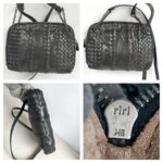 Bottega Veneta Crossbody Bag Black Leather with Brunito finish Hardware #ROYR-10 - Image 2