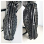 Bottega Veneta Crossbody Bag Black Leather with Brunito finish Hardware #ROYR-10 - Image 7