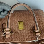 Bottega Veneta Roma Bag Brown Nappa Leather with Antique Gold Hardware #RROE-4 - Image 19
