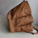 Bottega Veneta Roma Bag Brown Nappa Leather with Antique Gold Hardware #RROE-4 - Image 8