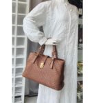 Bottega Veneta Roma Bag Brown Nappa Leather with Antique Gold Hardware #RROE-4 - Image 35