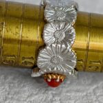 Buccellati Blossom Eternelle Silver Ring with Red Jasper #GUUUS-4 - Image 4