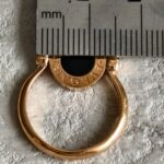 Bvlgari Flip Ring 18k Yellow Gold/Mother of pearl/Black Onyx Size 55 #GUUYR-8 - Image 10