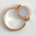 Bvlgari Flip Ring 18k Yellow Gold/Mother of pearl/Black Onyx Size 55 #GUUYR-8 - Image 6
