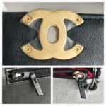 Chanel 19 WOC Wallet On Chain Black Lambskin with Gold/Ruthenium Hardware #GUUKS-1 - Image 20
