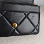 Chanel 19 WOC Wallet On Chain Black Lambskin with Gold/Ruthenium Hardware #GUUKS-1 - Image 19