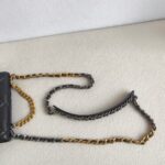 Chanel 19 WOC Wallet On Chain Black Lambskin with Gold/Ruthenium Hardware #GUUKS-1 - Image 22