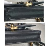 Chanel 19 WOC Wallet On Chain Black Lambskin with Gold/Ruthenium Hardware #GUUKS-1 - Image 11