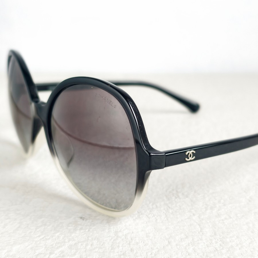 Chanel Black Acetate Frame Sunglasses #GUUKY-1