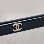Chanel Black Acetate Frame Sunglasses #GUUKY-1 - Image 8