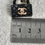 Chanel Black Quilted Bag Drop Earrings #GUUYR-9 - Image 14