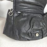 Chanel Halfmoon Flap Bag Black Grained Calfskin with Silver Hardware #GUUKE-1 - Image 17