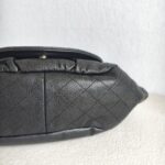 Chanel Halfmoon Flap Bag Black Grained Calfskin with Silver Hardware #GUUKE-1 - Image 10