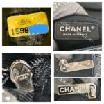 Chanel Halfmoon Flap Bag Black Grained Calfskin with Silver Hardware #GUUKE-1 - Image 14