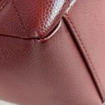 Chanel PST Maroon Grained Calfskin with Silver Hardware #GUUSU-2 - Image 9