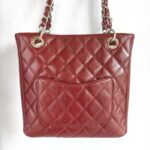 Chanel PST Maroon Grained Calfskin with Silver Hardware #GUUSU-2 - Image 4