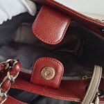 Chanel PST Maroon Grained Calfskin with Silver Hardware #GUUSU-2 - Image 17