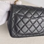 Chanel Pearl Crush Mini Square Flap Black Lambskin with Gold Hardware #GUUYR-1 - Image 5