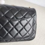 Chanel Pearl Crush Mini Square Flap Black Lambskin with Gold Hardware #GUUYR-1 - Image 6