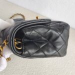 Chanel Pearl Crush Mini Square Flap Black Lambskin with Gold Hardware #GUUYR-1 - Image 8
