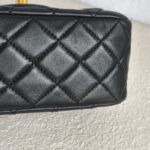Chanel Pearl Crush Mini Square Flap Black Lambskin with Gold Hardware #GUUYR-1 - Image 10