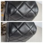 Chanel Pearl Crush Mini Square Flap Black Lambskin with Gold Hardware #GUUYR-1 - Image 11