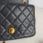 Chanel Pearl Crush Mini Square Flap Black Lambskin with Gold Hardware #GUUYR-1 - Image 22