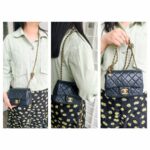 Chanel Pearl Crush Mini Square Flap Black Lambskin with Gold Hardware #GUUYR-1 - Image 31