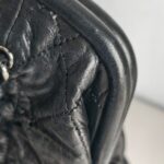 Chanel Shoulder Bag Black Lambskin with Silver Hardware #GUUKO-1 - Image 10